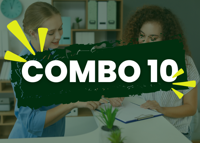 Combo 10 – Auxiliar Veterinário e Pet Shop + Atendimento ao Cliente + Recepcionista