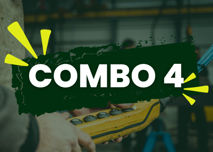 Combo 4 – NR35 + NR10 + NR11 – Operador de Ponte Rolante e Talha Elétrica